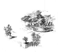[Parc du chteau de La Cro au Cap d'Antibes. Projet pour la fabrique de jardin en forme de temple.], vers 1926 ?