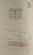 [Immeuble, 41 avenue Victor-Hugo Nice], lvation, plan figuratif des lieux, 1881.