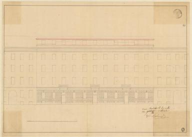 [Htel de France et immeubles mitoyens, Nice, surlvation], 1844.