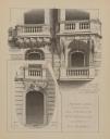 Maison  Nice (Alpes-Maritimes), boulevard Raimbaldi n33, M. H. Grassi architecte, balcons de la faade et encorbellement des bow-windows, entre sur le boulevard, [1908].