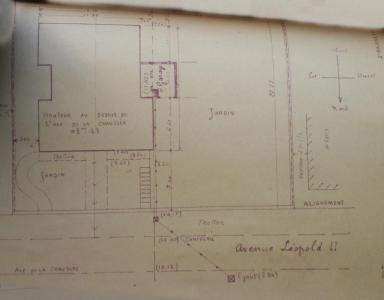 Villa de Mlle Fernande Essayie [avenue Lopold II, Nice], plan, 1935.