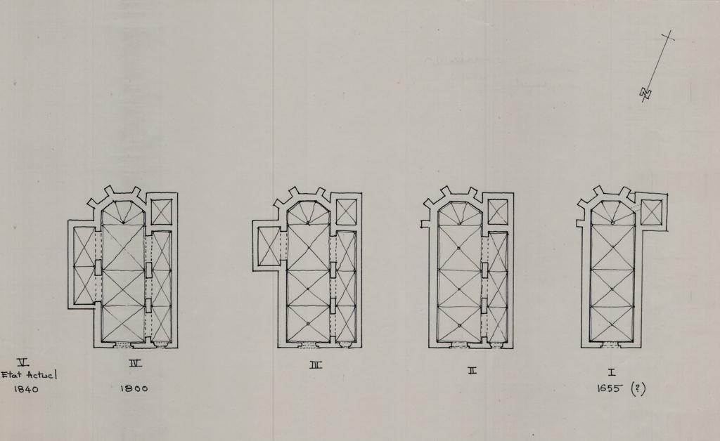 [Plans successifs de 1655  1840,]