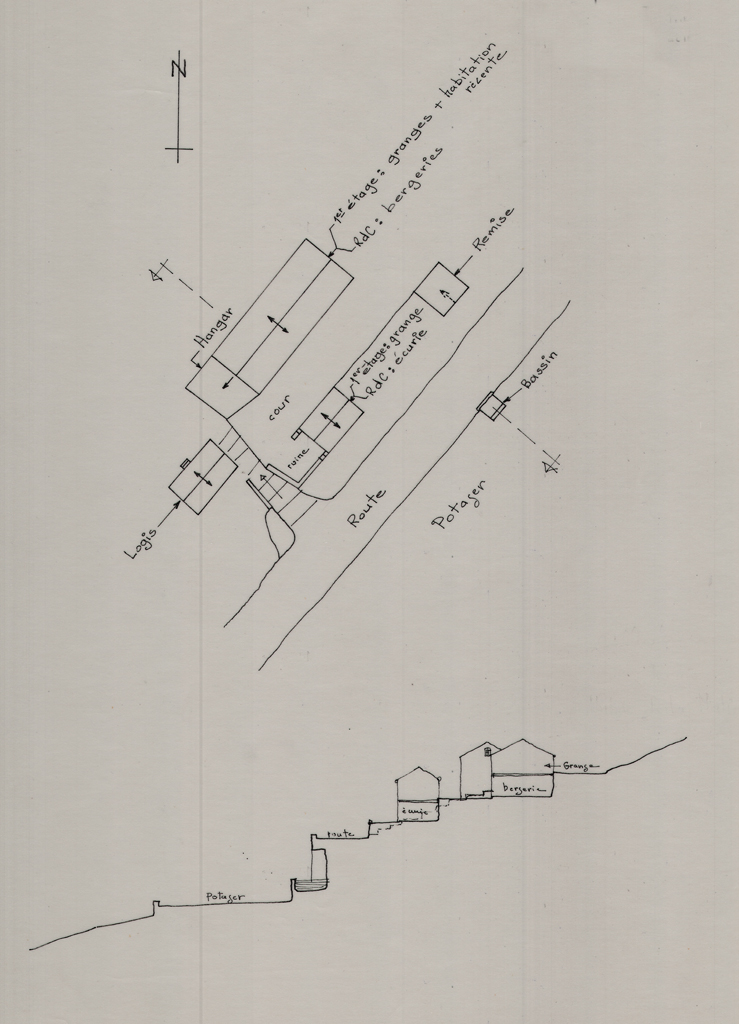 [Plan masse et coupe]