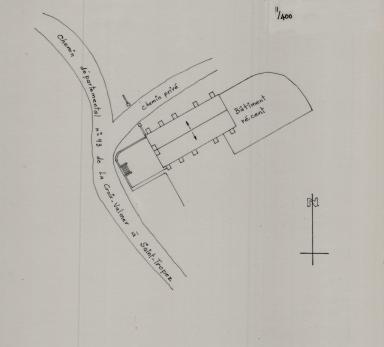 [Plan de situation et plan de toitures.]