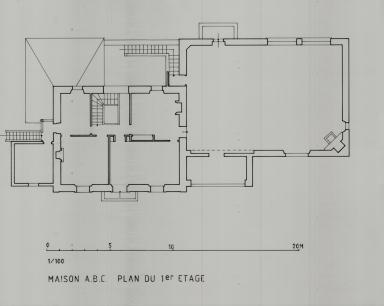 Maison A.B.C. Plan du 1er étage.