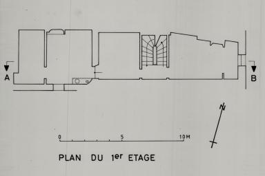 Plan du premier étage,