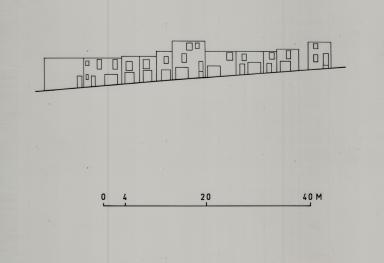 Parcelles 723 à 742. Elévation est.