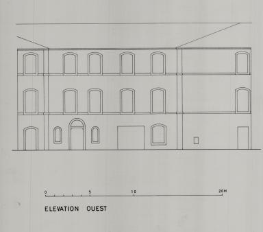 Elévation ouest,