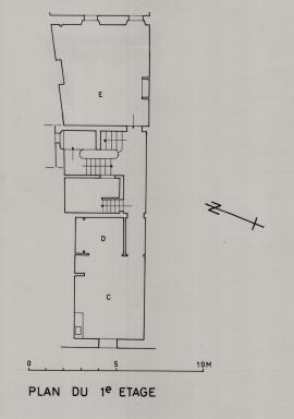 Plan du 1er étage,
