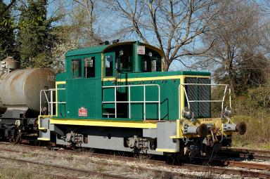 Le locotracteur Y 6424 en gare de Brignoles (ligne de Gardanne à Carnoules)