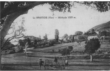 La Bastide (Var) - Altitude 1025 m. [Vue loigne du village, s.d]