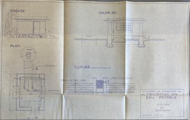 Alimentation en eau potable, Station de pompage,13 septembre 1951