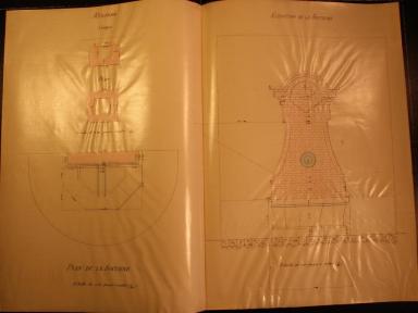 Plan d'ensemble [des dessins concernants la fontaine place du puit d'Ampus], 28 Mai 1883