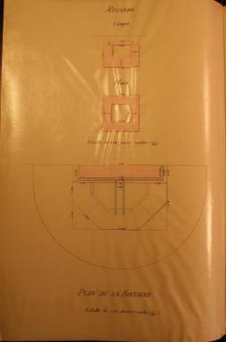 Regards, coupe, plan de la fontaine [du puit  Ampus], 28 Mai 1883