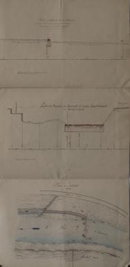 Plan d'ensemble [du projet de barrage dans le torrent du riou, au quartier des Mazardes], 21 Novembre 1873