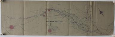 Plan d'ensemble du projet d'adduction d'eau [et zone de protection des sources de la commune de Callas.], 01 Juin 1949.