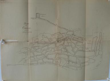Plan du rseau de distribution [Plan d'ensemble du rseau de fontaine de Callas], 22 octobre 1910.