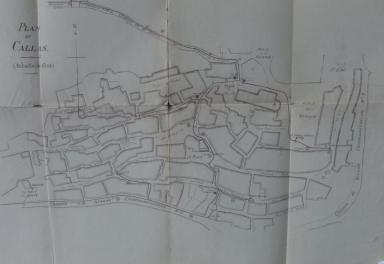 Plan du rseau de distribution [et localisation des fontaines de la ville], 22 octobre 1910.