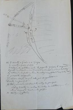Schma reprsentant le moulin  huile du sieur Magnaud et sa proprit, [1860].