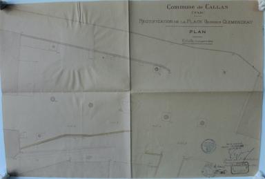 Plan d'ensemble [de la place George Clmenceau], 12 juin 1930.