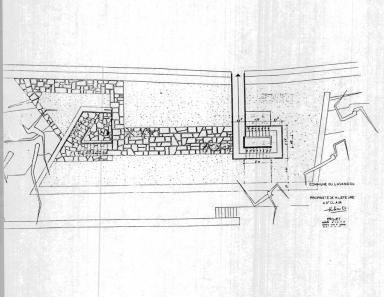 Propri�t� de M. Lef�vre � Saint-Clair. Projet. [Villa Le Pin Blanc. Plan de la toiture], 1957.