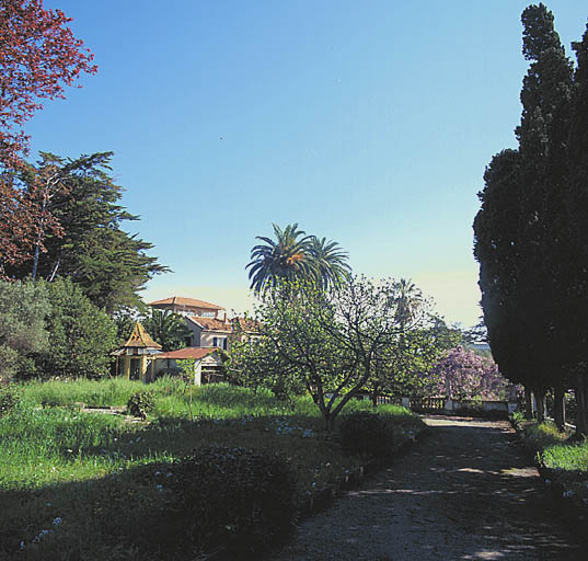 Le jardin. L'avenue. Vue prise vers l'est.