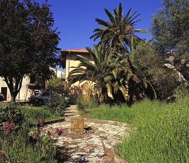 Le jardin. Vue axiale prise vers l'ouest.