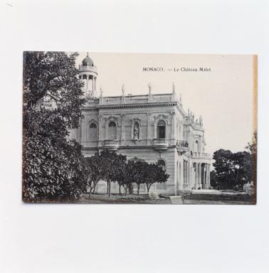 Monaco. - Le Château Malet. (Vue d'ensemble de la façade ouest).