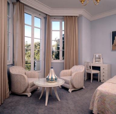 Vue partielle d'une chambre située dans l'aile.