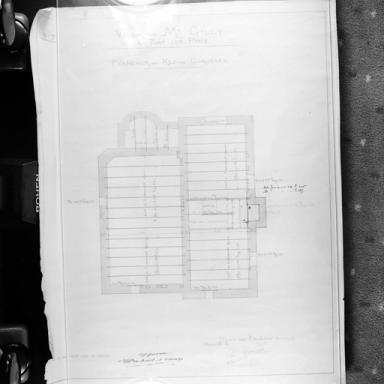 Plan du plancher du rez-de-chausse.