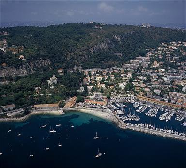 Vue aérienne panoramique du quartier La Darse, depuis l'est.