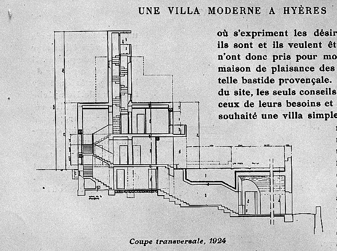 Logis initial. Coupe transversale.