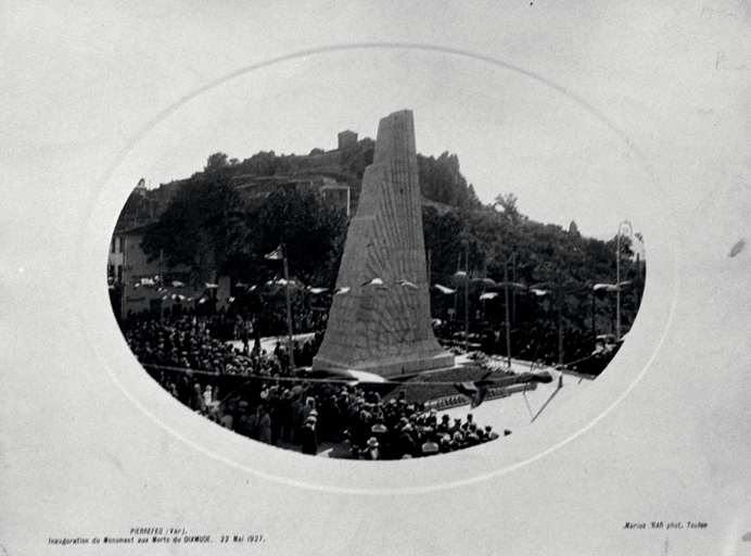 Inauguration du monument. Carte postale.