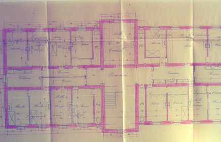 Administration gnrale, plan du rez-de-chausse.