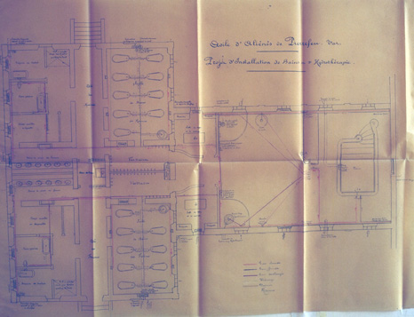 Projet d'installation du pavillon d'hydrothrapie.