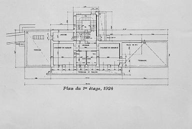 Logis initial. Plan du premier tage.