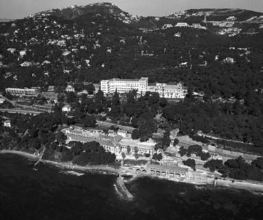 Vue arienne prise du sud.