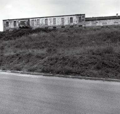 Façades postérieures, vue d'ensemble prise du sud.