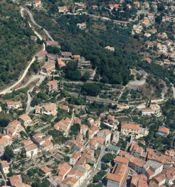 Vue arienne prise du sud