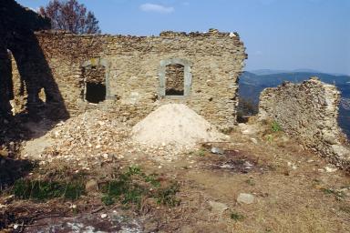 Cellule 4. Promenoir, élévation sud, vue géométrale.