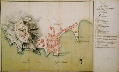 Plan de la ville et citadelle de Saint-Trops.