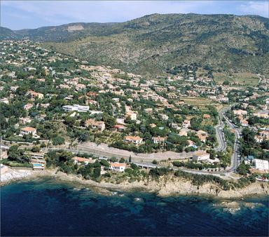 Vue aérienne du lotissement de la Renarde, depuis le sud-est.