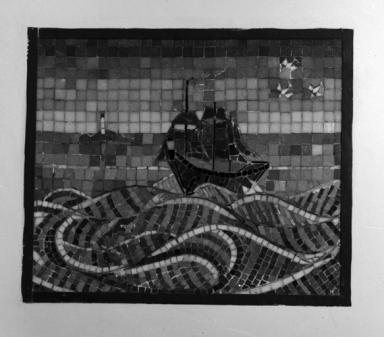 Mosaïque dans le hall d'entrée.