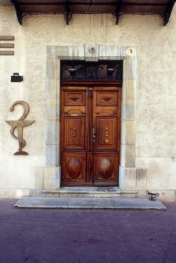Maison, boulevard de la Rpublique (M1 428) : menuiserie de porte.