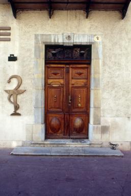 Maison, boulevard de la République (M1 428) : menuiserie de porte.