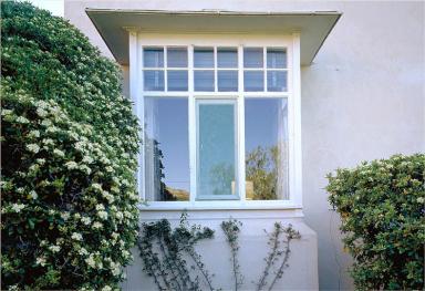 Le bowindow de la cuisine sur la faade ouest, depuis l'ouest.