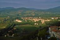 Vue de situation prise de la chapelle Sainte-Croix.