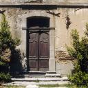 Bâtiment C, élévation sud, travée 5, porte.