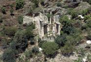 Vue arienne du temple de jardin dit temple d'Hercule, depuis le sud..
