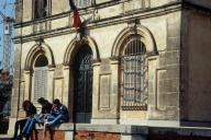 Façade : rez-de-chaussée de l'avant-corps central.